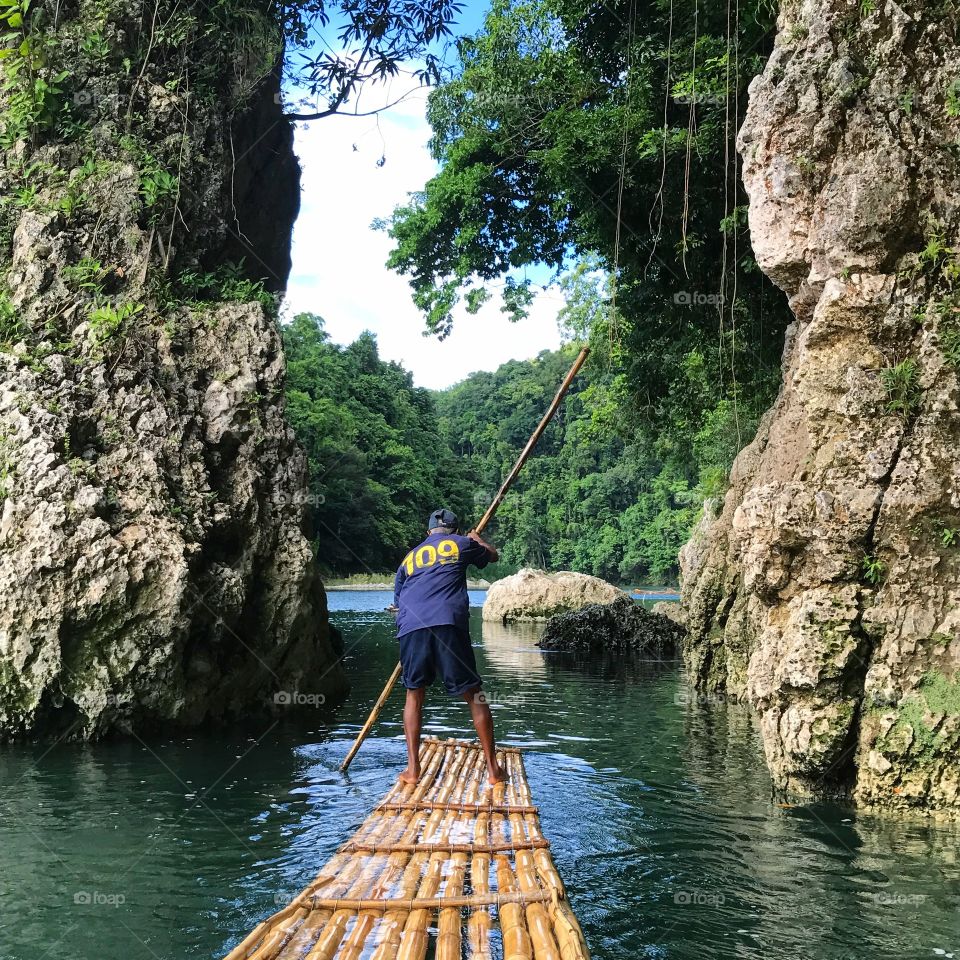 Rafting down Rio Grande Jamaica