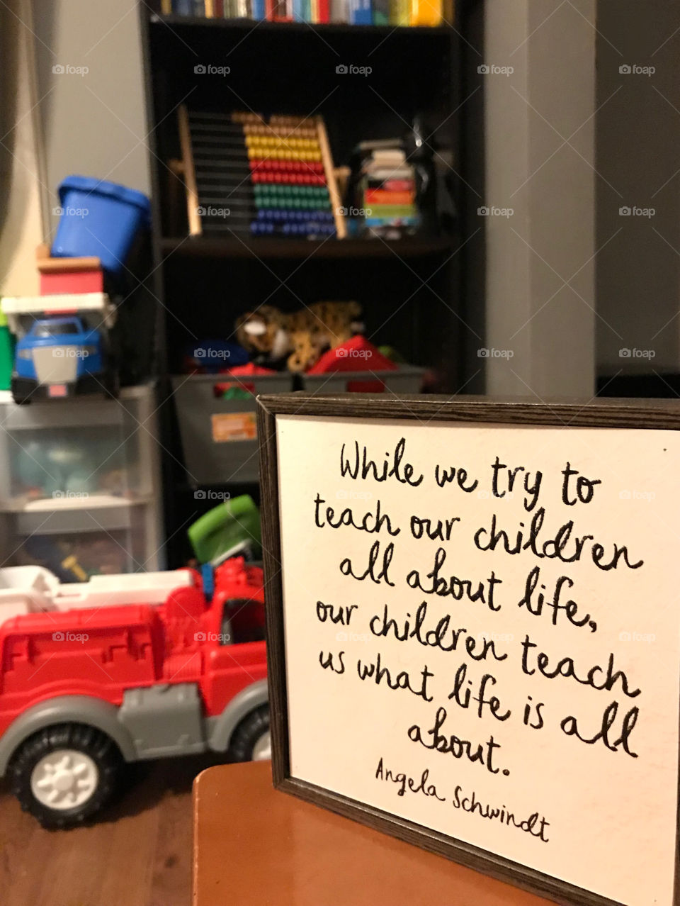 Thought provoking text about children and the meaning of life