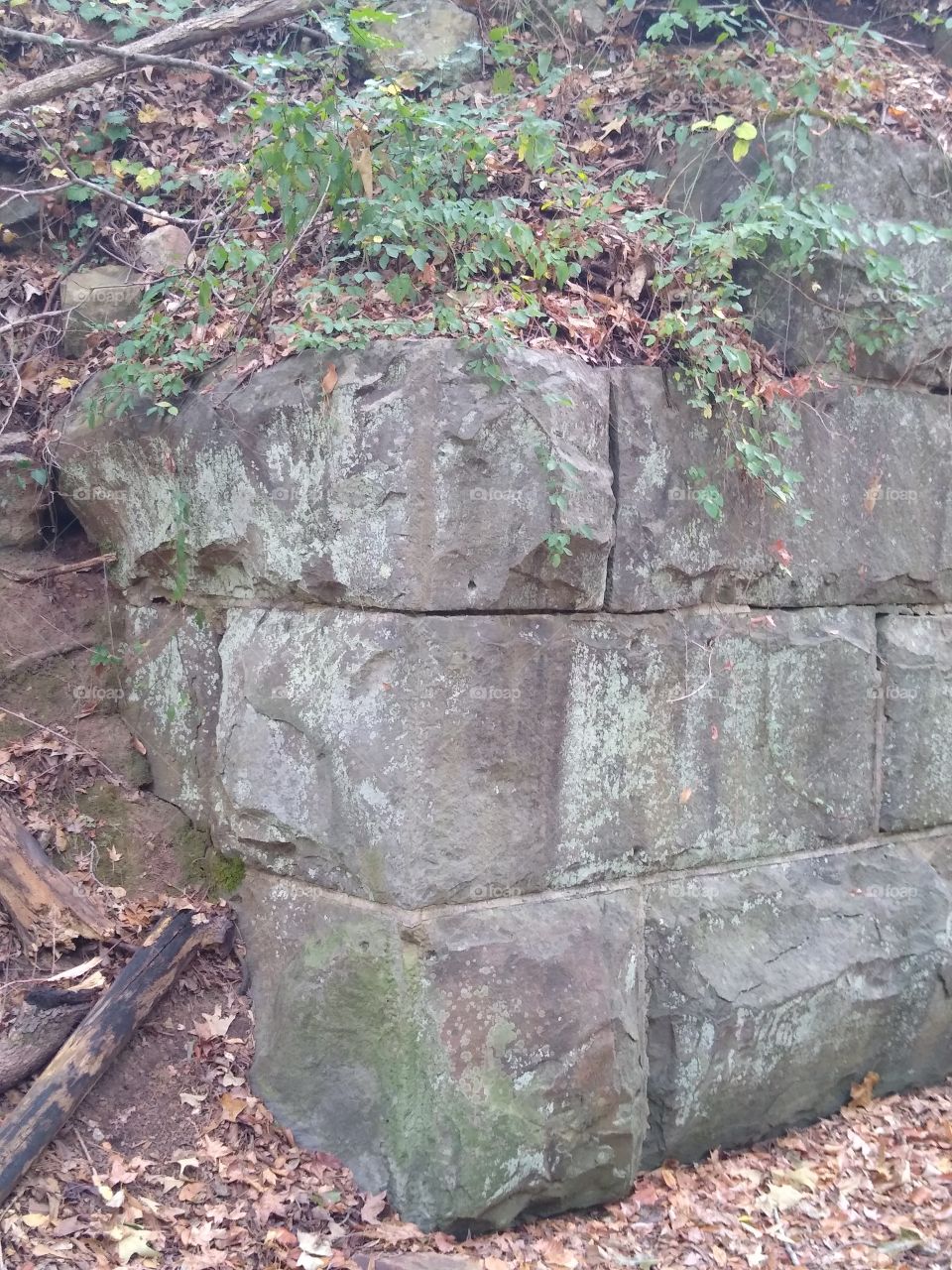 old railroad stones