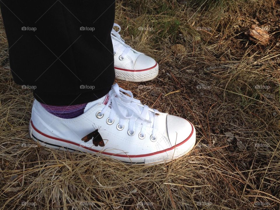 White converse sneakers