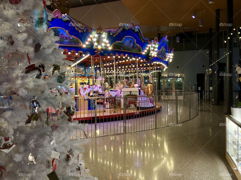 Cincinnati Carousel at Christmas 
