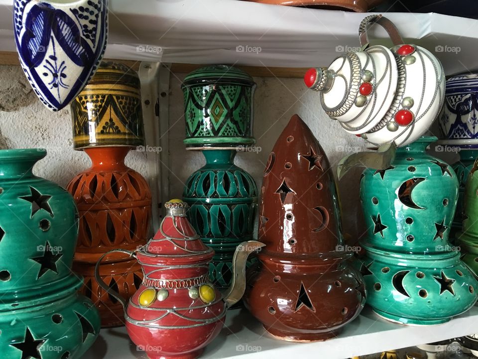 Moroccan pottery 