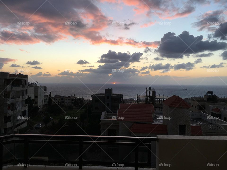 Magic sunset for mission 