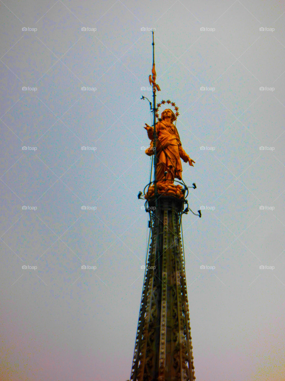 Madonna on the roof of the Milan Cathedral