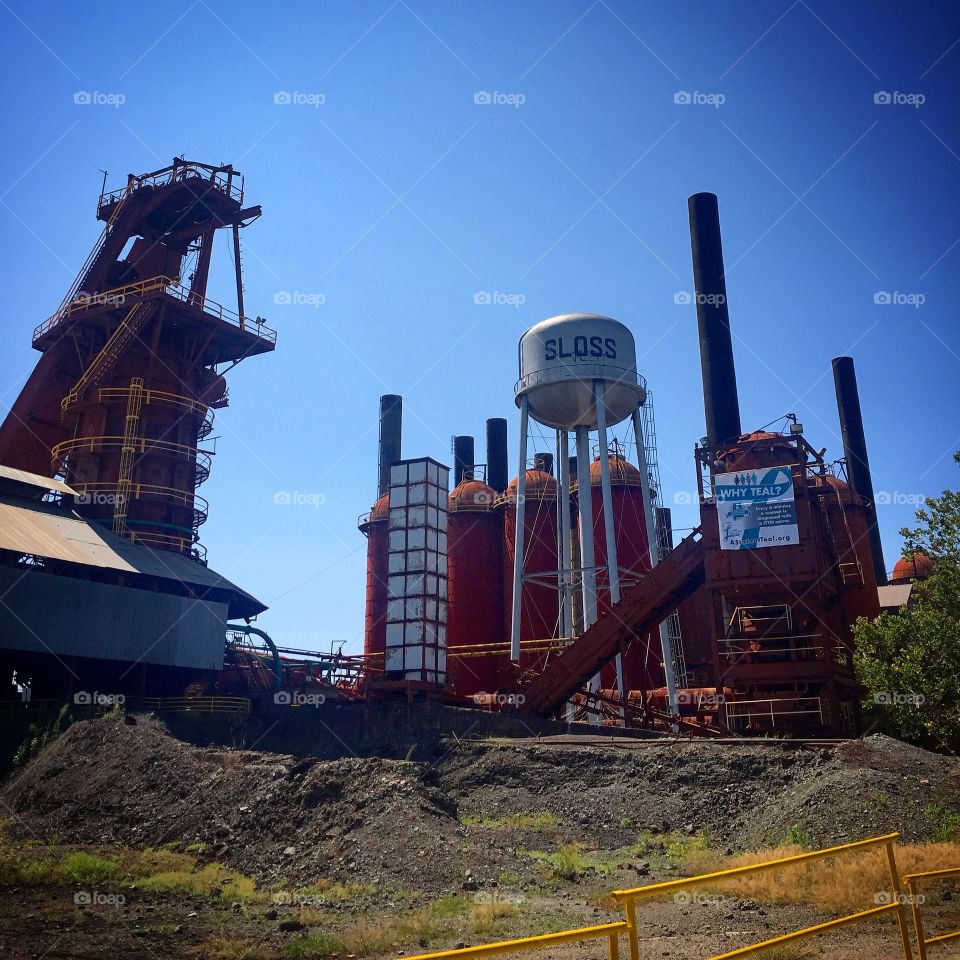 At the Sloss Furnace in Birmingham Alabama for a photo shoot.