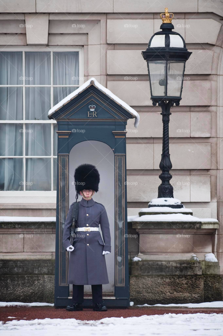 The Guard on duty, Buckingham Palace