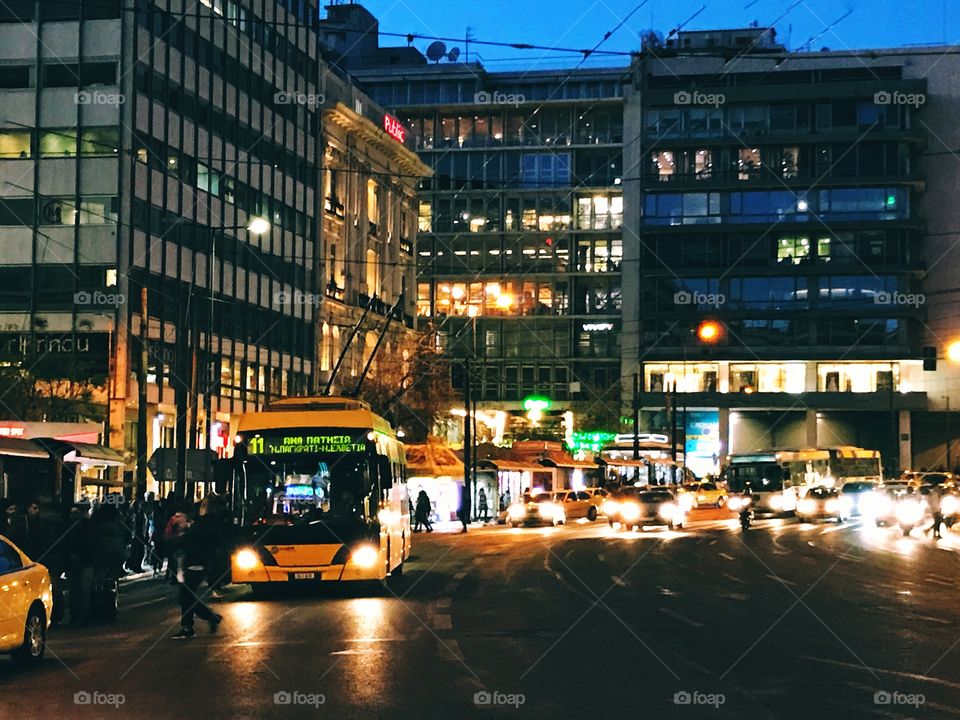 Athens by night 