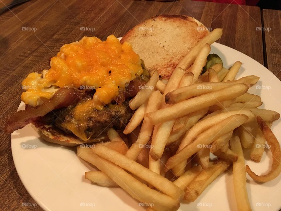 Cheeseburger and French Fries