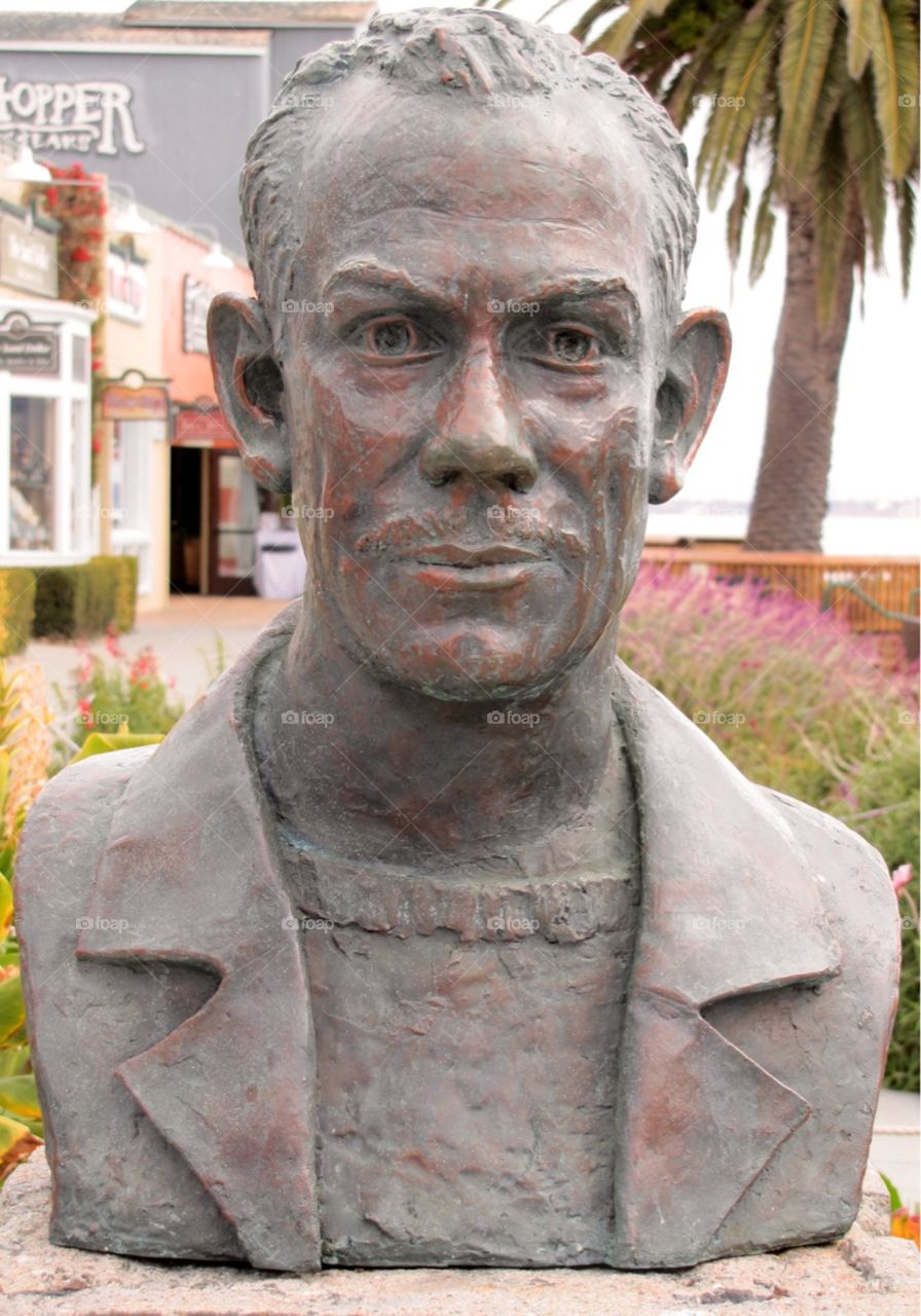 John Steinbeck Bust - Monterey, California 