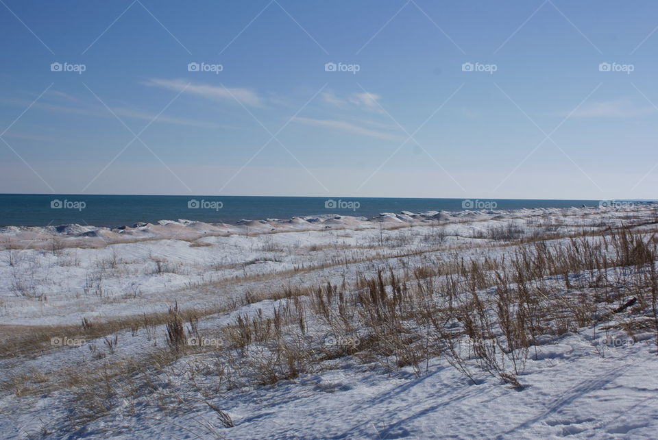 Wisconsin winter dunes