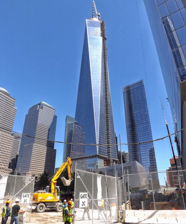 Workers at construction site