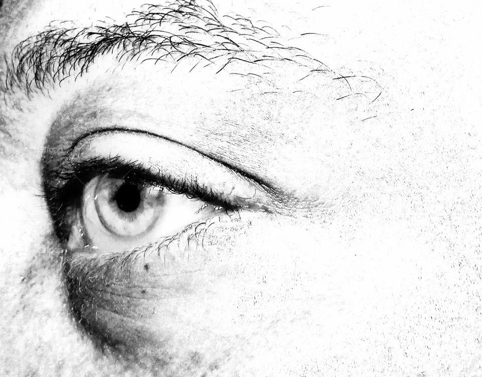 Black and White Iris