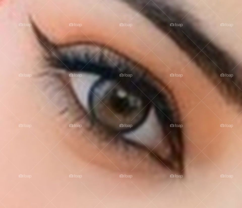 A close-up photo of my eye.