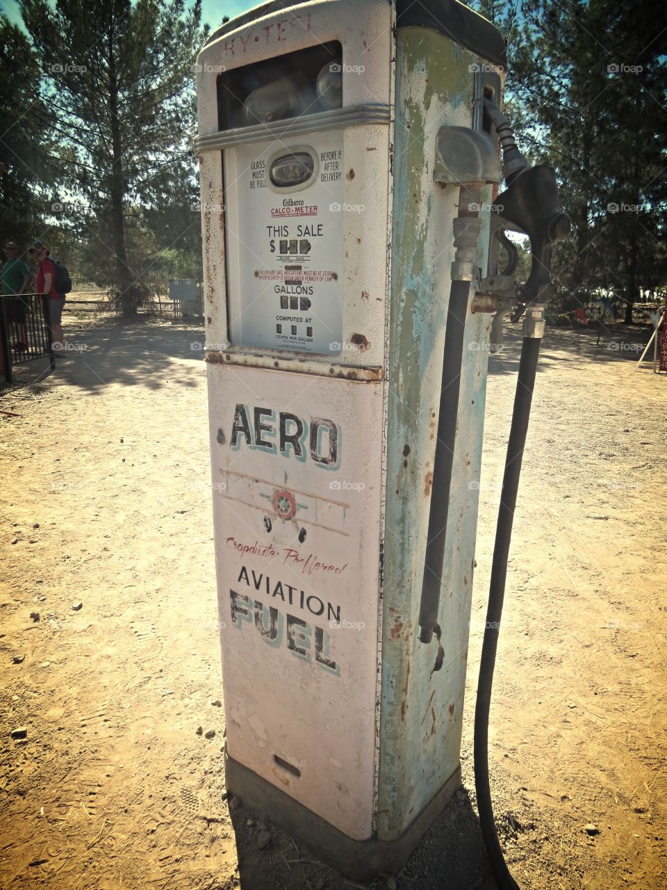 Antique gas pump.