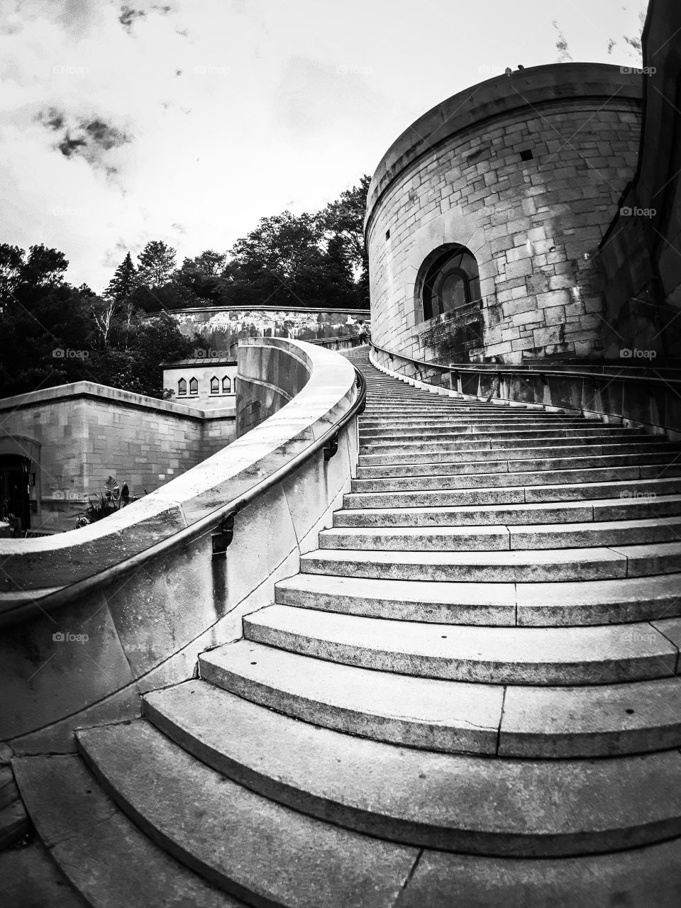 Mont Royal Oratory Side Stairs, Montreal