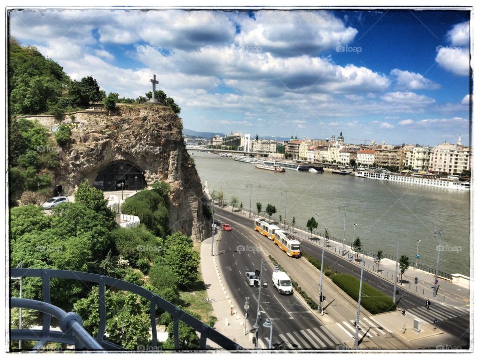 Danube riverfront in Budapest 