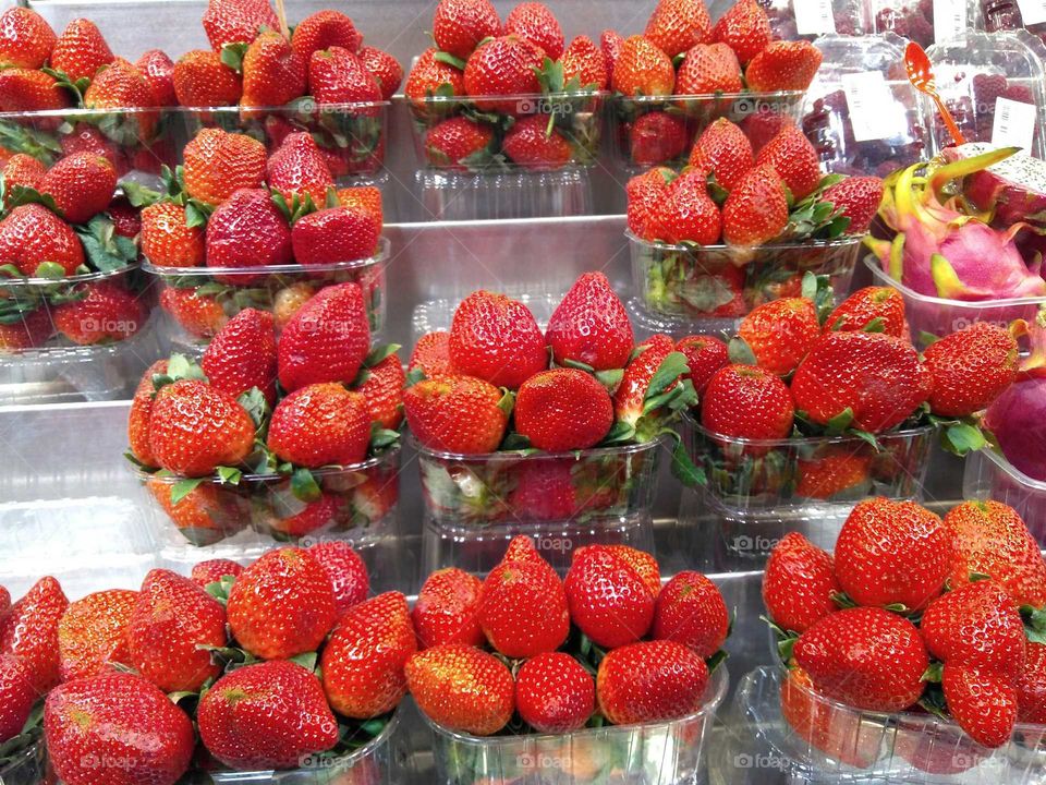 Fresh strawberries for sale