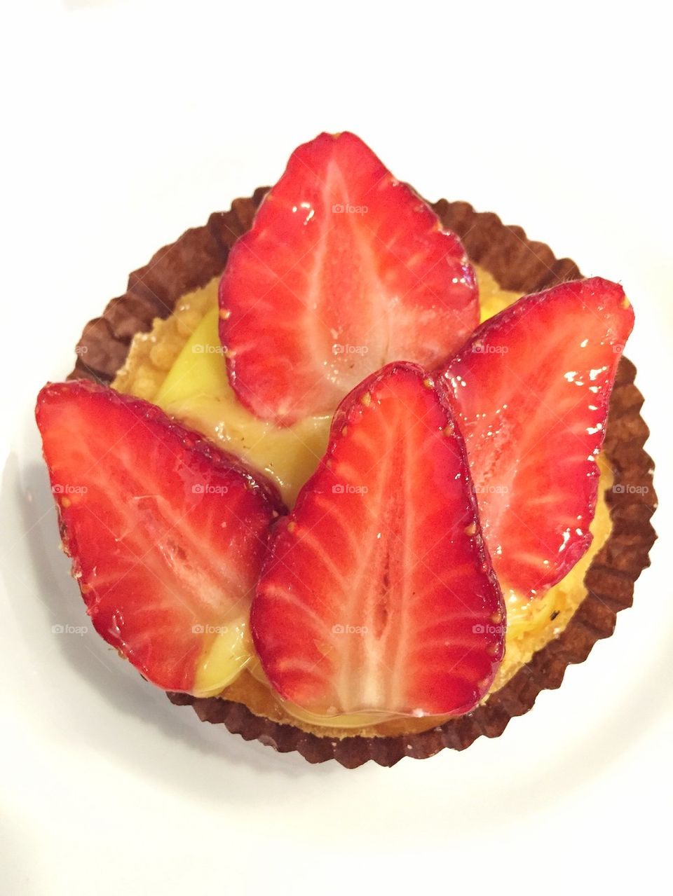 Fresh strawberry tart