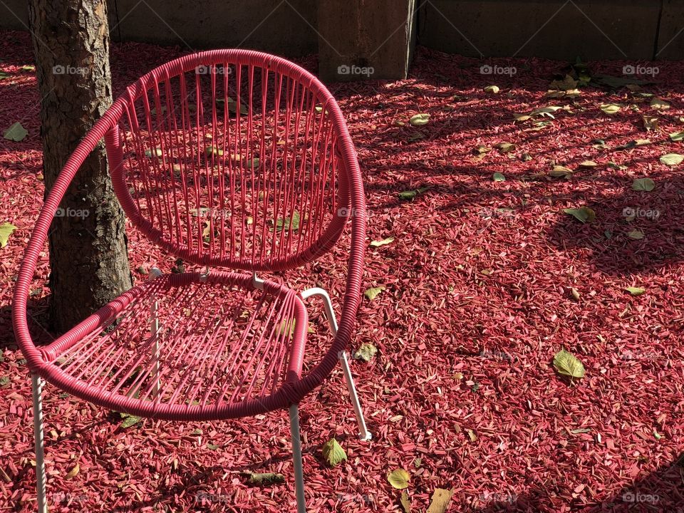 Pink chair
