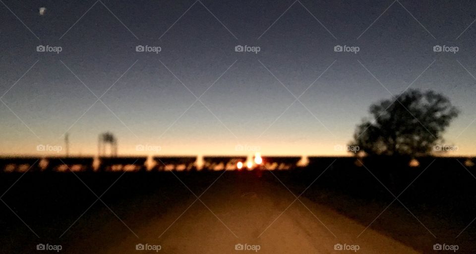 Train passing in the night 