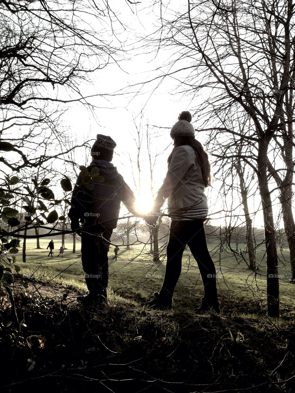 winter sun fun family by ianbeattie