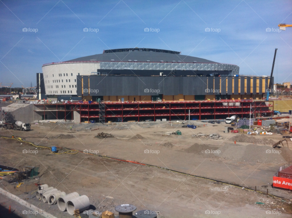 construction building friends arena by MagnusPm