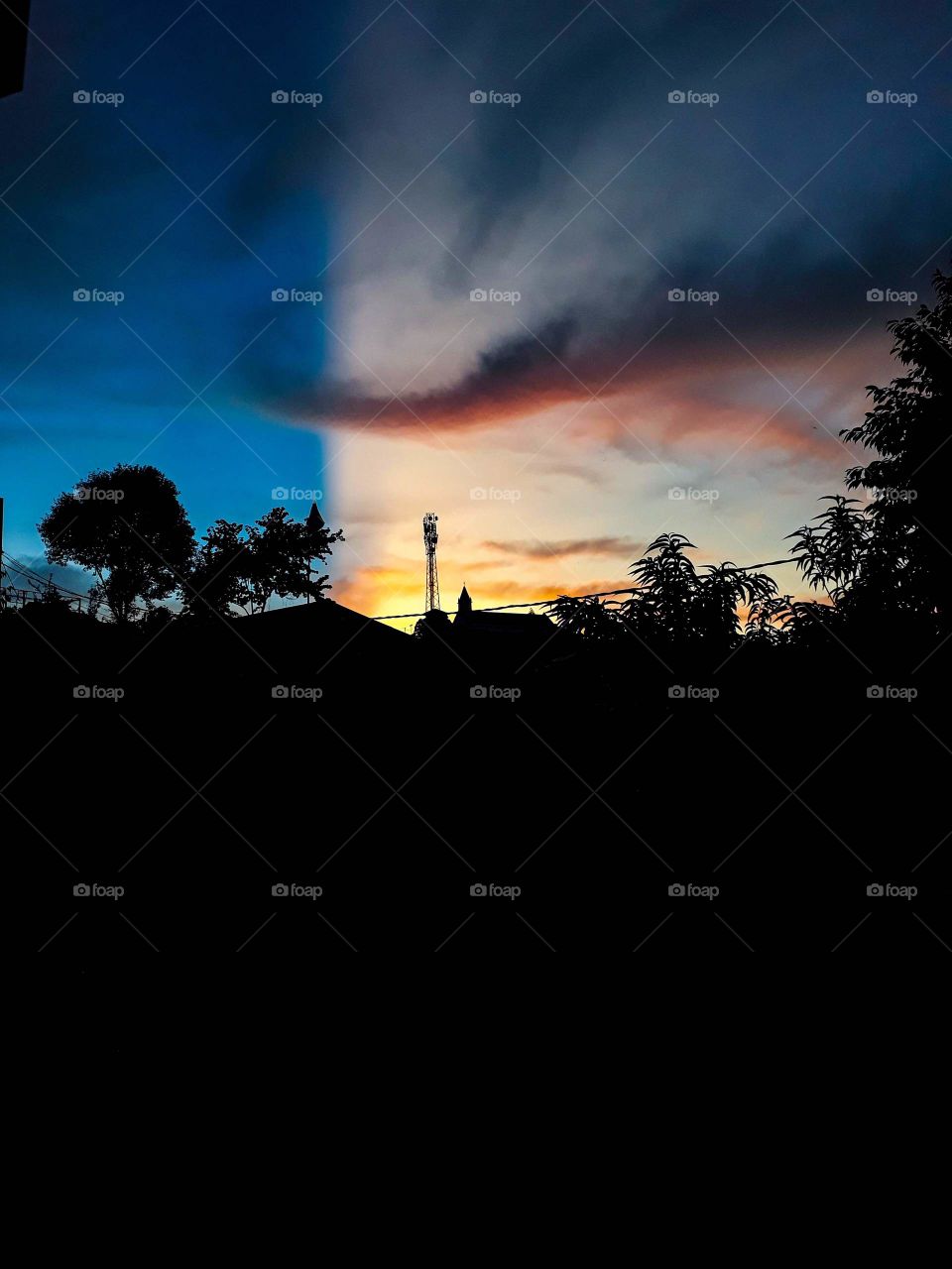 A work of art by mother nature. Beautiful dusk light.