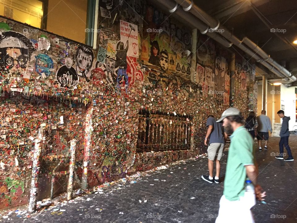 Gum Wall, Post Alley, Pike Place Market, Seattle, Washington 