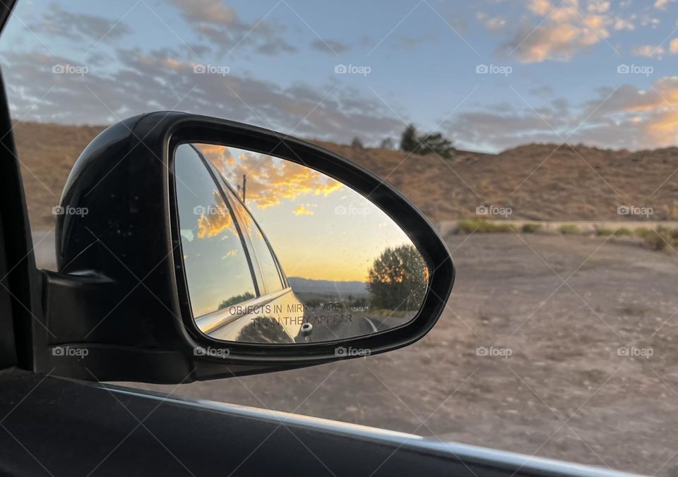 Sunset in reflection 