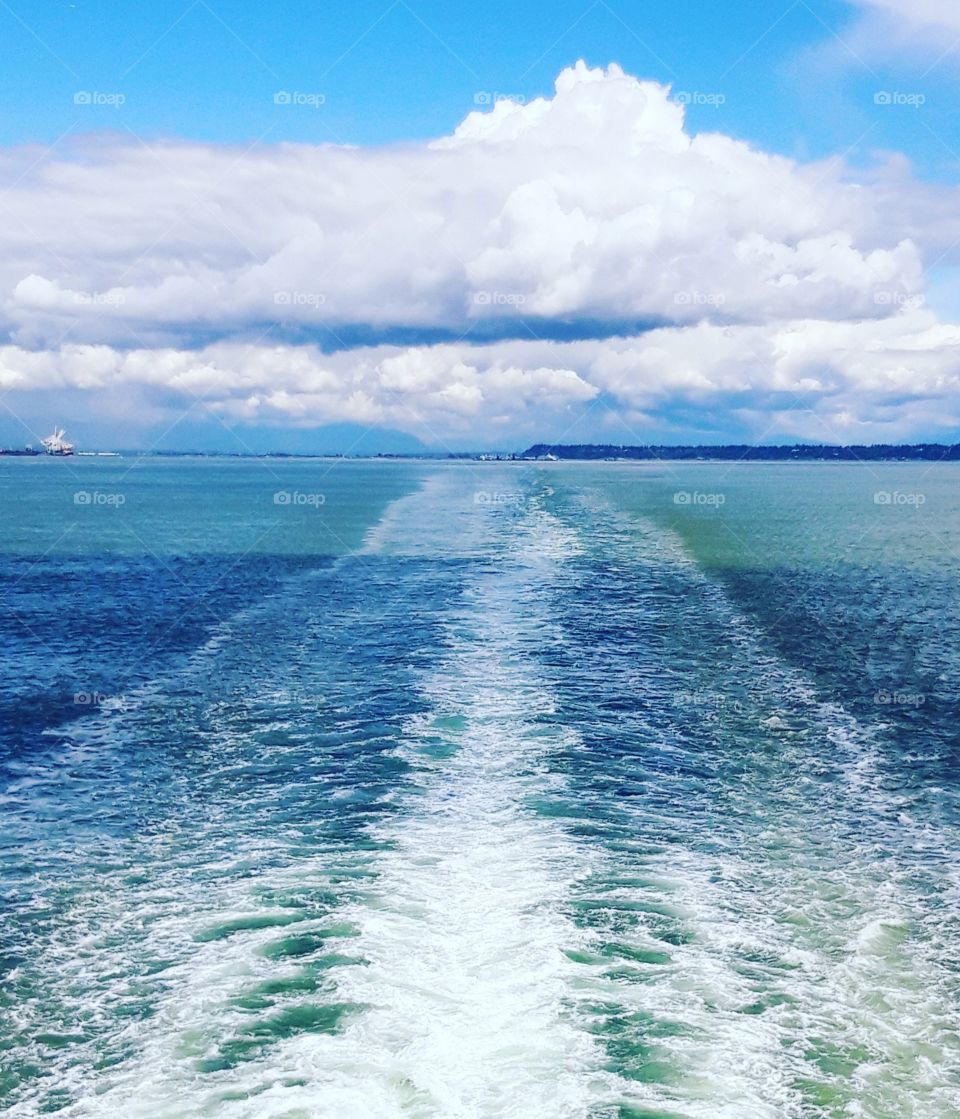 On the ferry between Vancouver and Victoria in june 2019