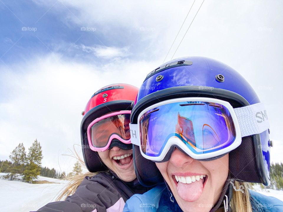 Snow mobile in Colorado
