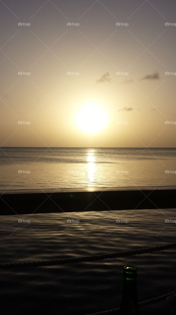 Sunset In The Caribbean