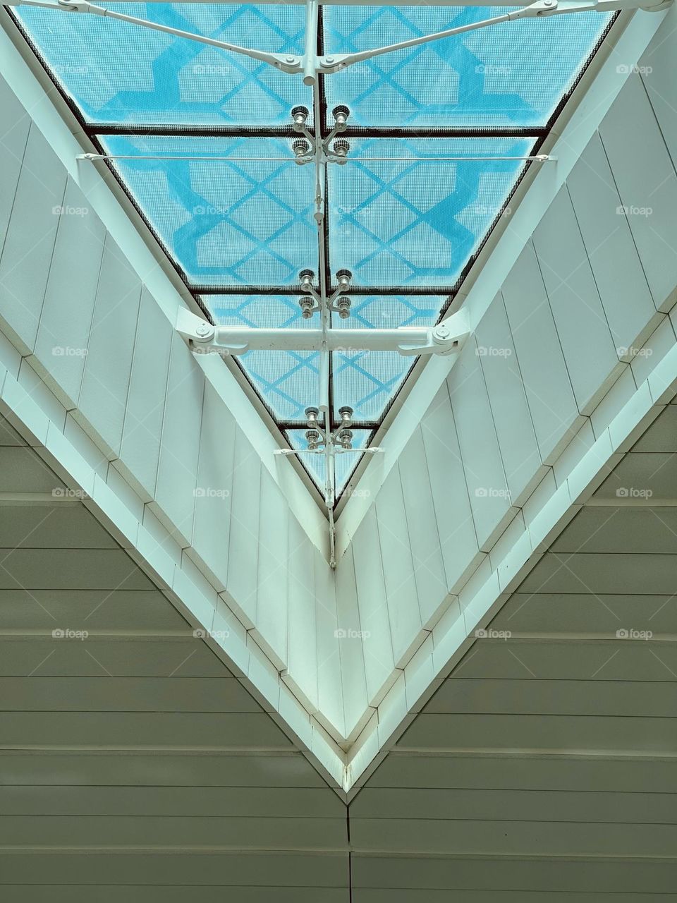 Triangle glass roof- Dubai Airport