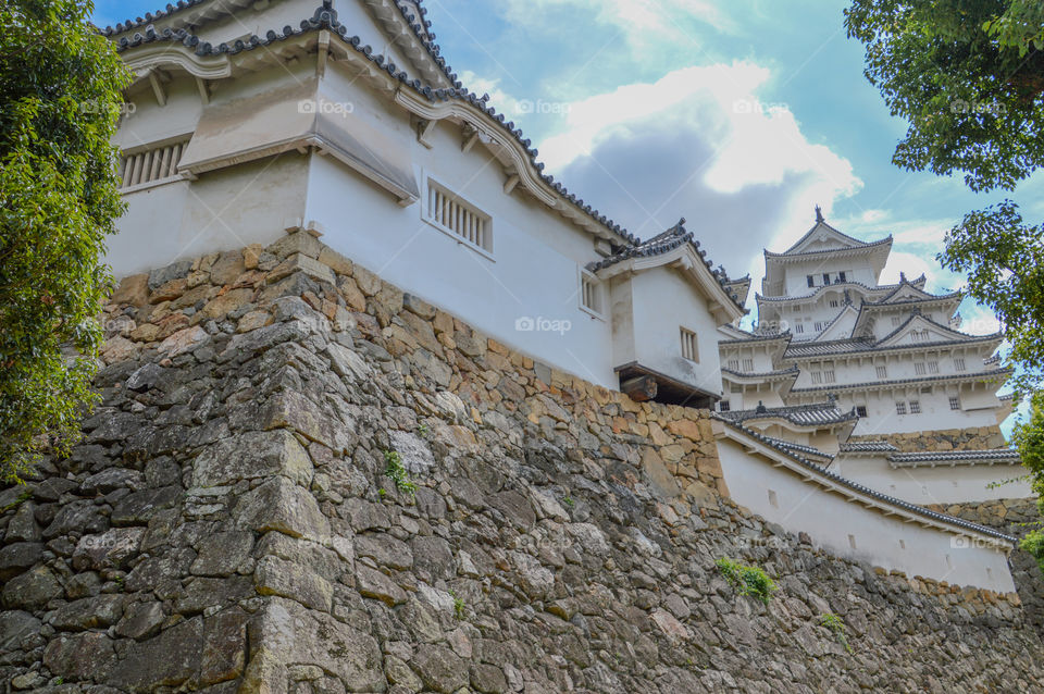 Detail Of Himeji Castle Japan