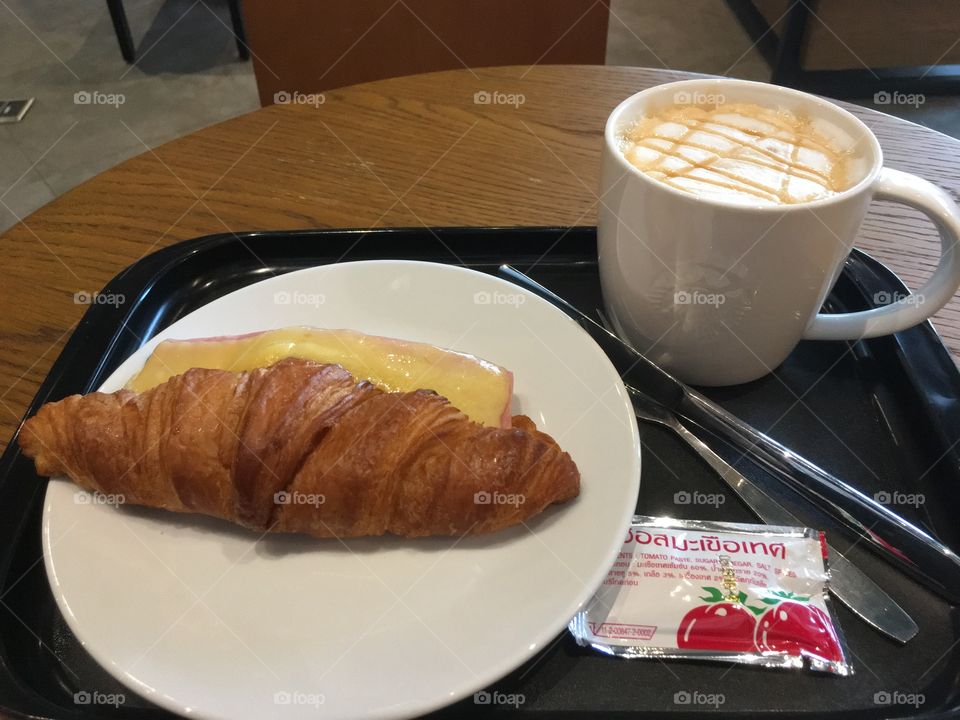 Coffee and breakfast 