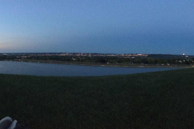 Super Moon rising over Syracuse, NY. 