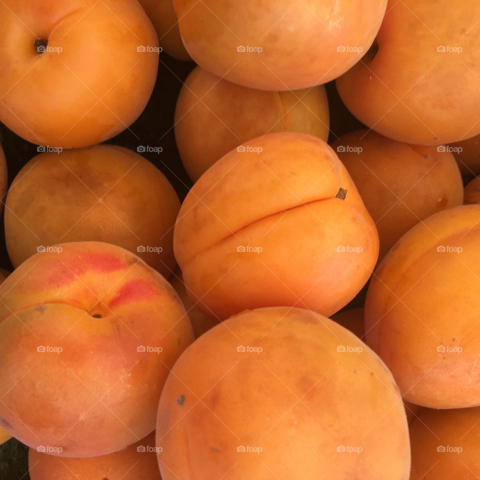 Full frame shot apricots