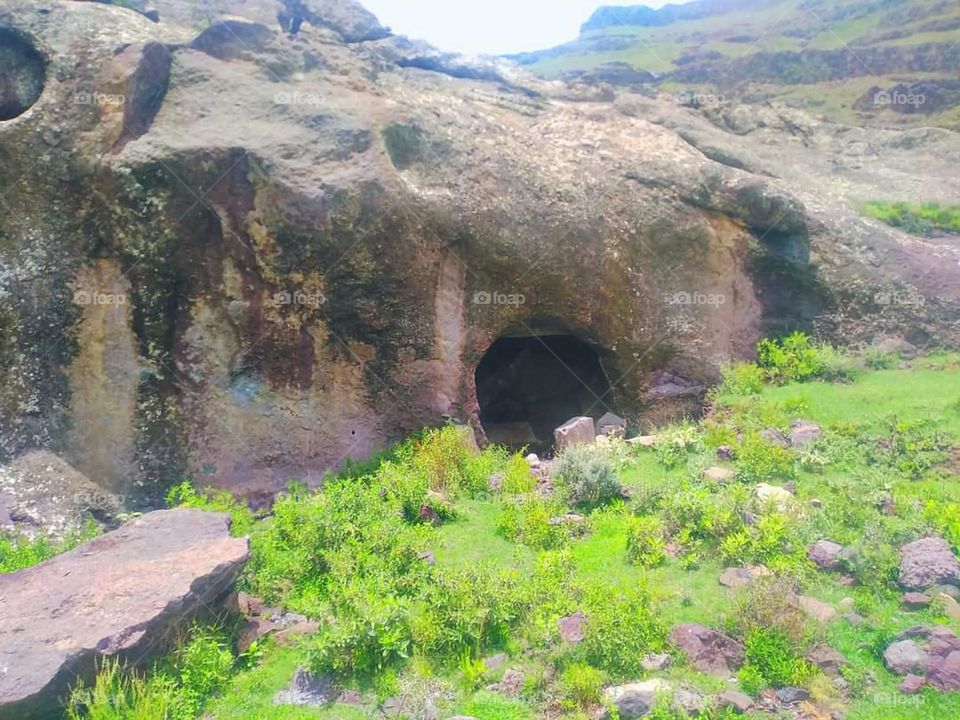 Glory be to God, the magnificent and picturesque view and the natural green trees are a view that is nothing more wonderful than it