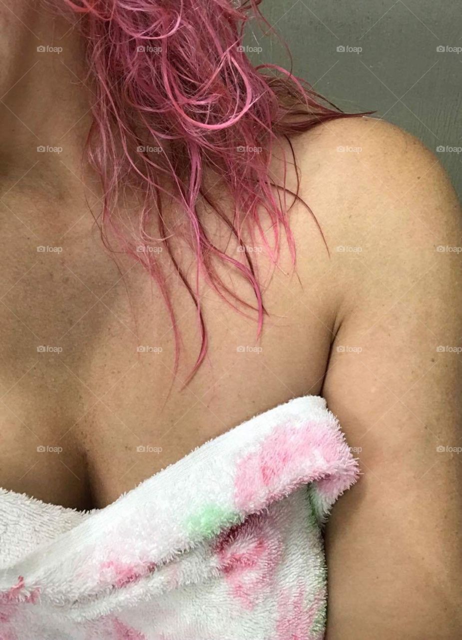Hair Dye from Blonde to Pink