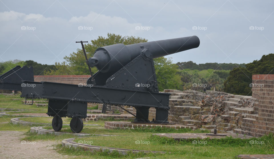 Black castle cannon