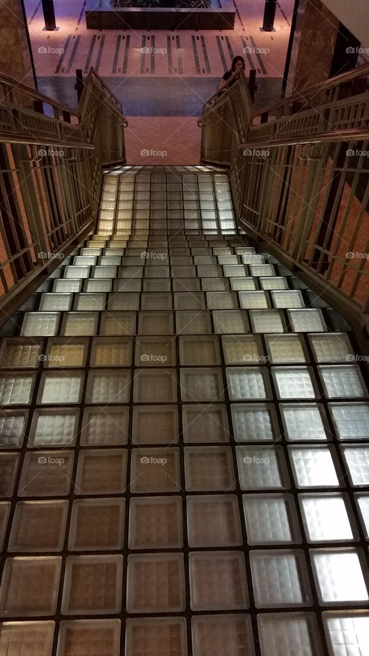 Glass Block Stair Walk. Exploring the Minneapolis Skyways I stumbled upon these stairs.