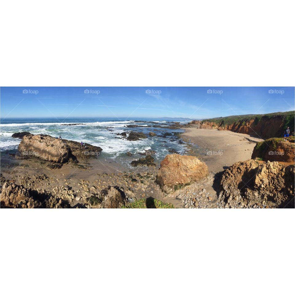 Landscape, Sea, Beach, Seashore, Water