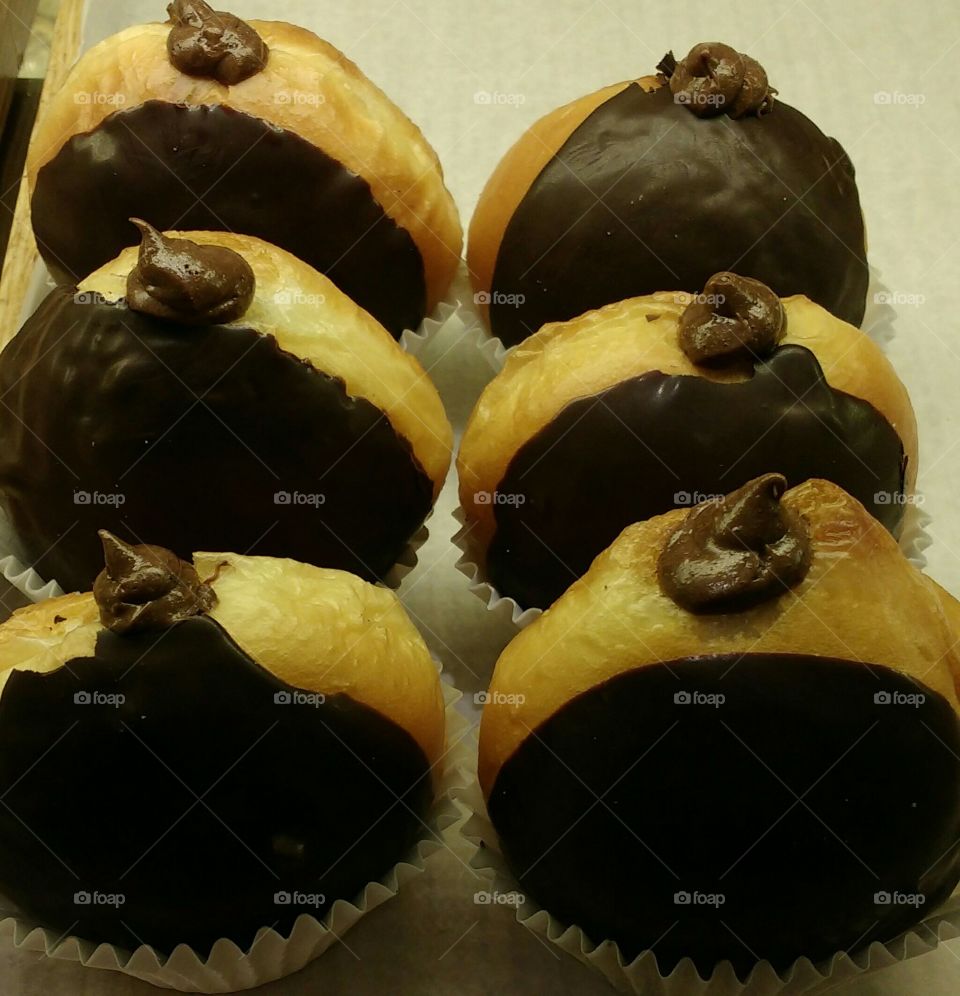 Chocolate Filled French Pastries