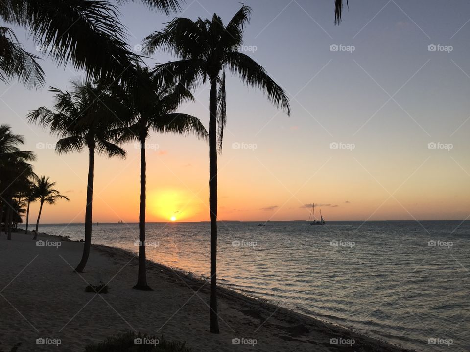 Sunset over Key West 