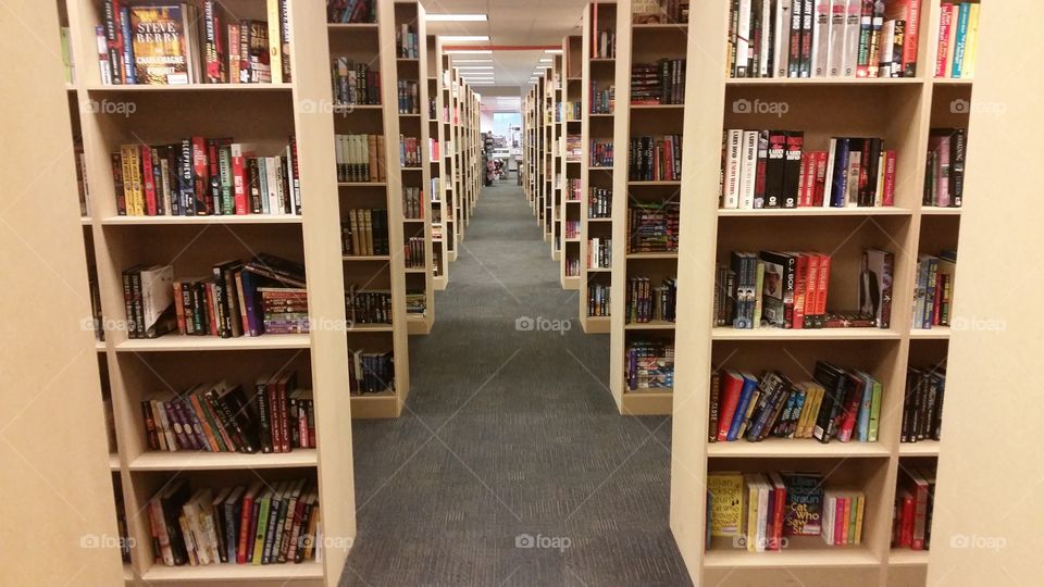 Rows of, you guessed it, books! I love to read as i know many of you do. In honor of Books!