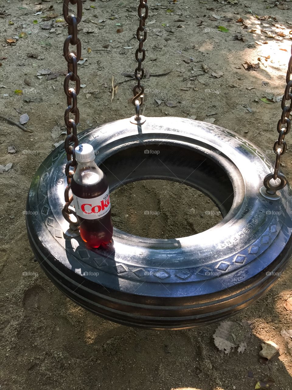 Tire Swing Hangout with Diet Coke