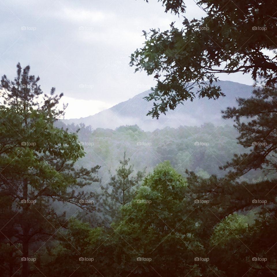 our smokey mountain. after a nice may storm, another rolls in
