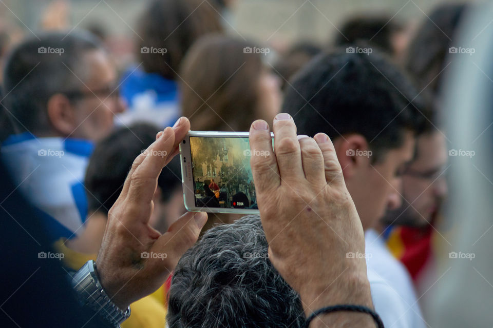 Photographing at the festival