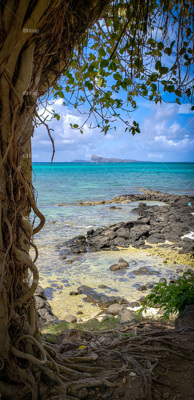 beautiful sea view, mauritius. pointe aux canonniers.