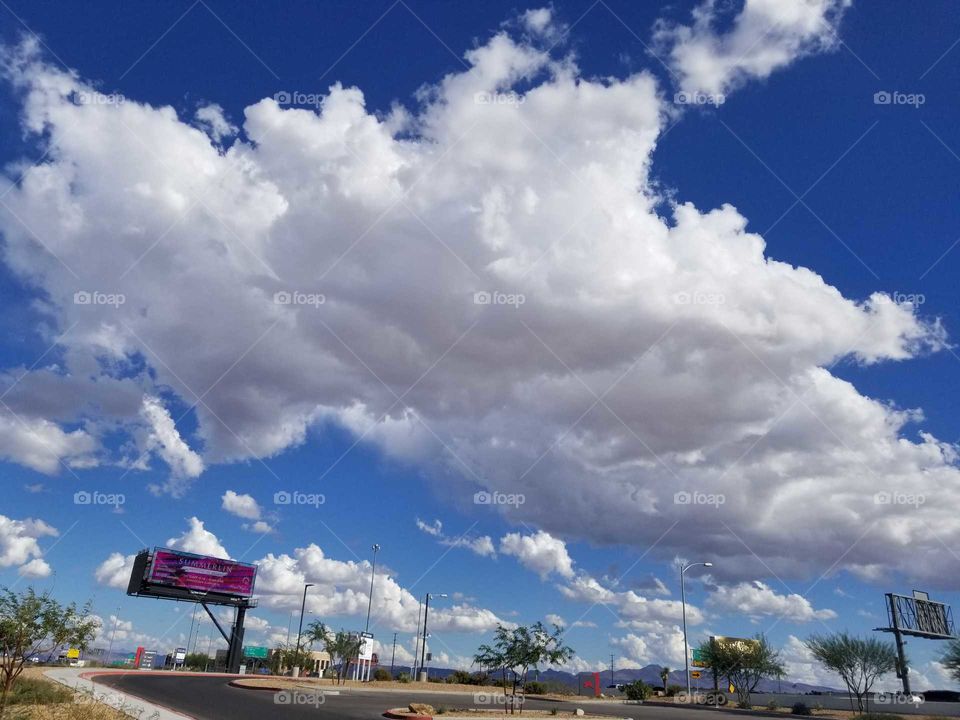Clouds in Las Vegas, NV, USA-October 2018
